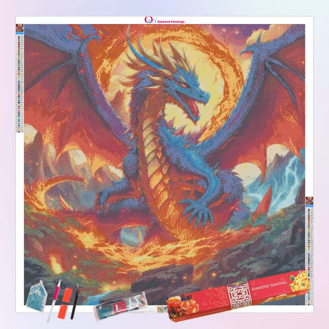 Golden Blue Dragon