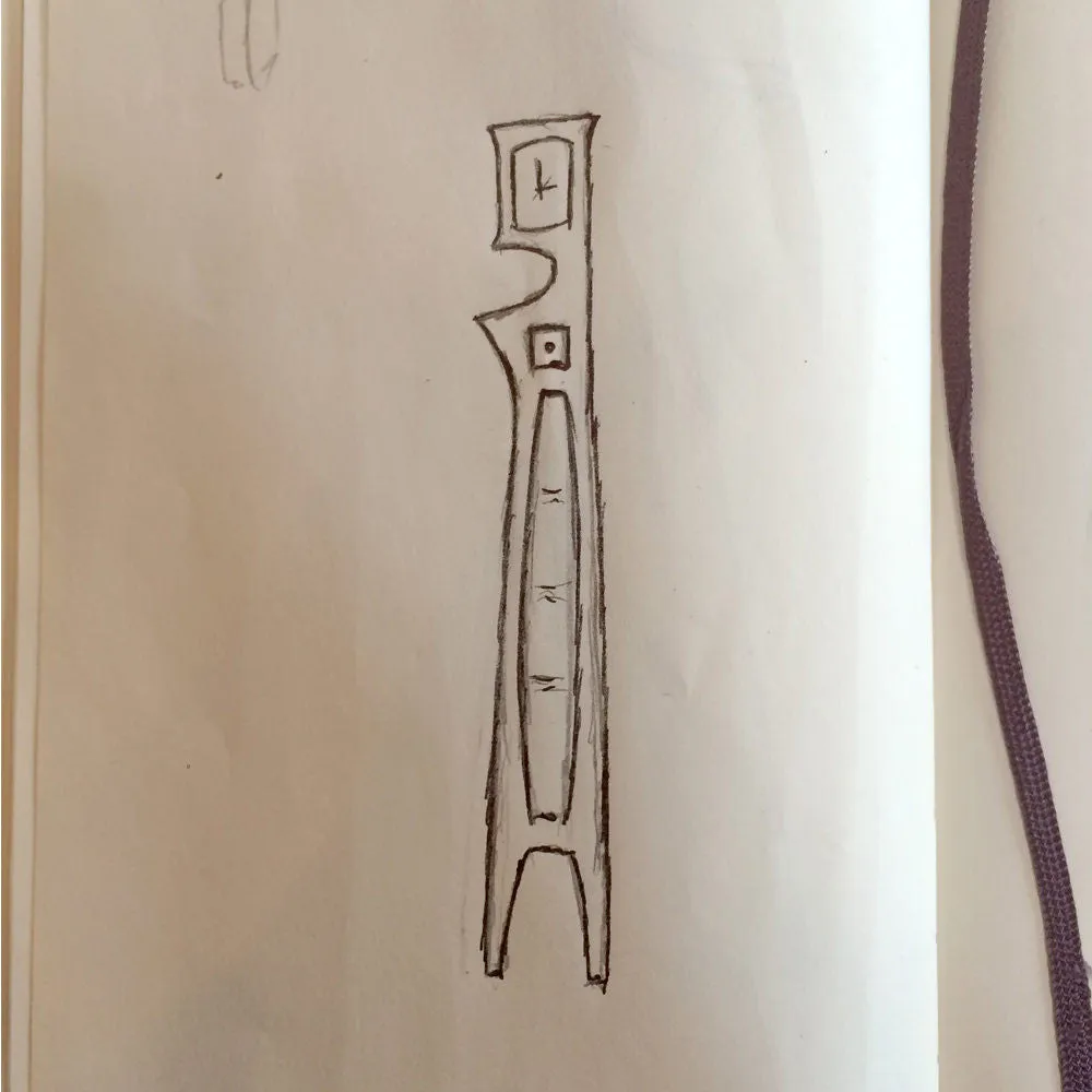 Grandfather Clock No.2 - Abstract Grandfather Clock