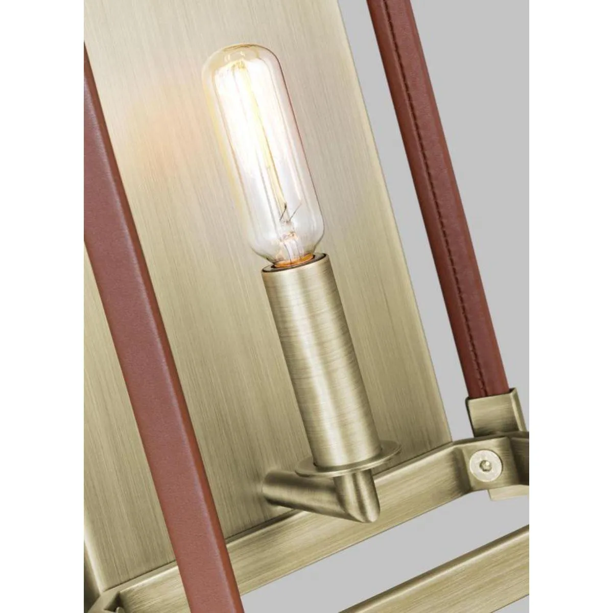 Hadley 12 in. Wall Light Worn Brass finish