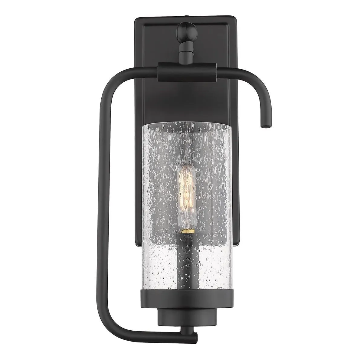 Holden 14 in. Armed Sconce Black Finish