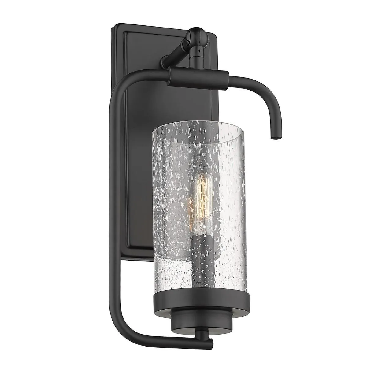 Holden 14 in. Armed Sconce Black Finish