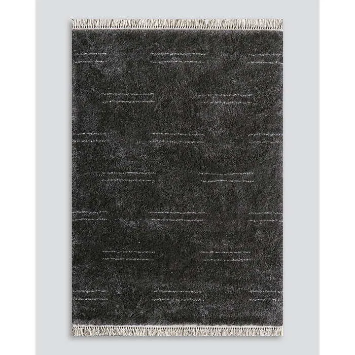 Intrepid Enrica Floor Rug - Charcoal    (100% Polypropylene)