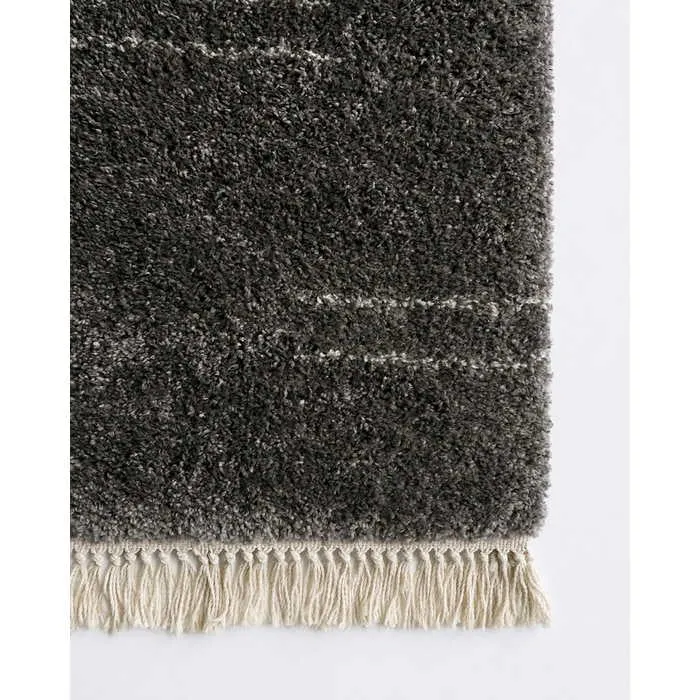 Intrepid Enrica Floor Rug - Charcoal    (100% Polypropylene)