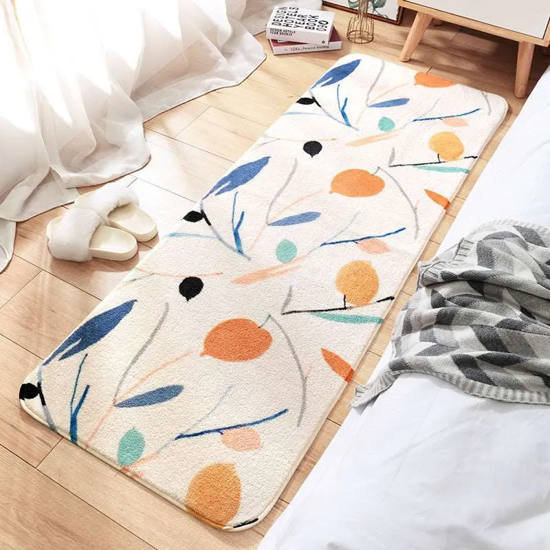 Kawaii Long Fluffy Bedroom Rugs Set 4