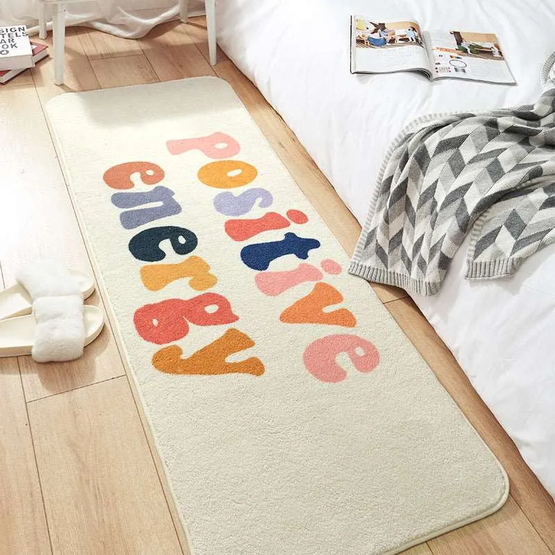 Kawaii Long Fluffy Bedroom Rugs Set 4