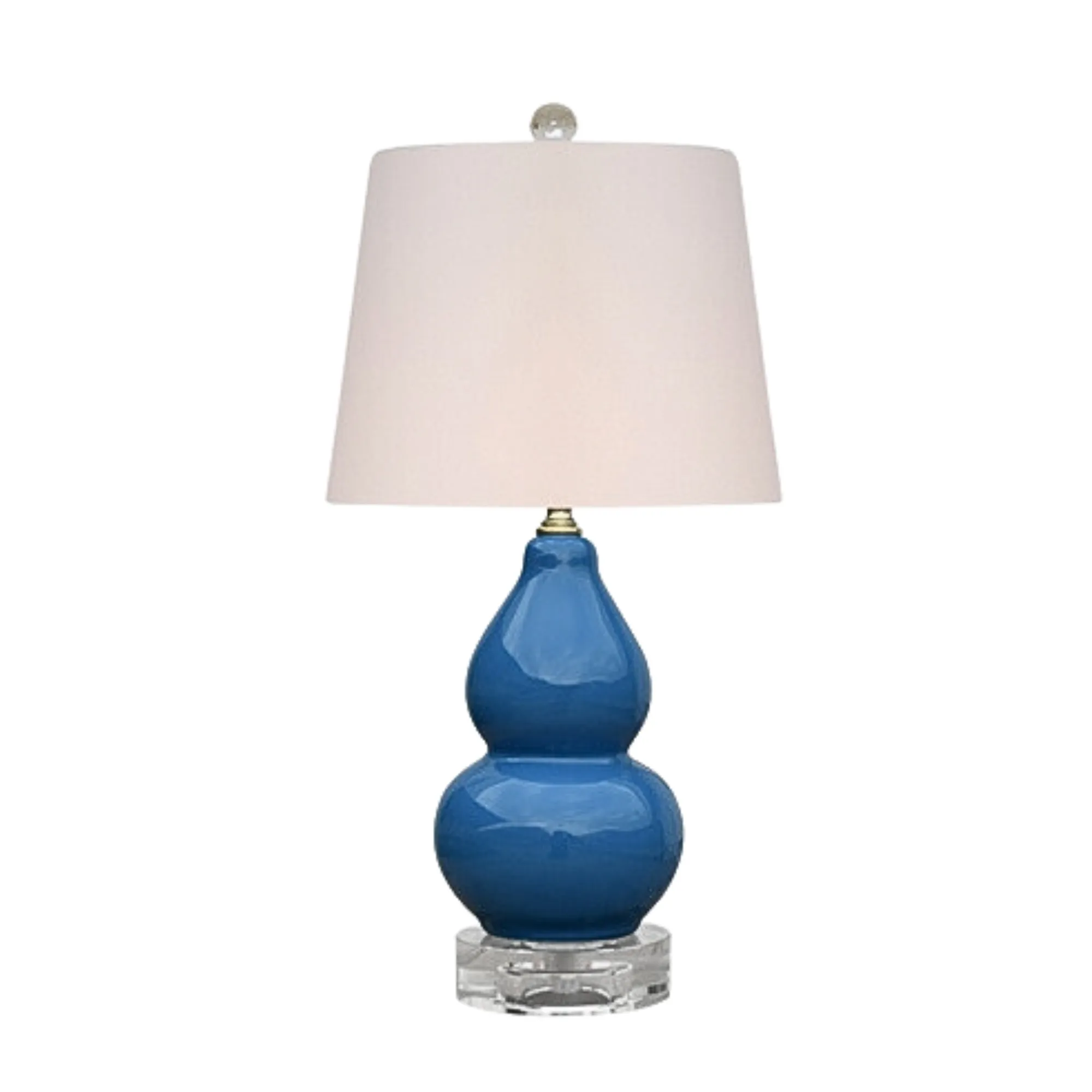 Klein Blue Gourd Porcelain Table Lamp