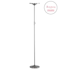 Leipzig LED Torchiere in Satin Nickel