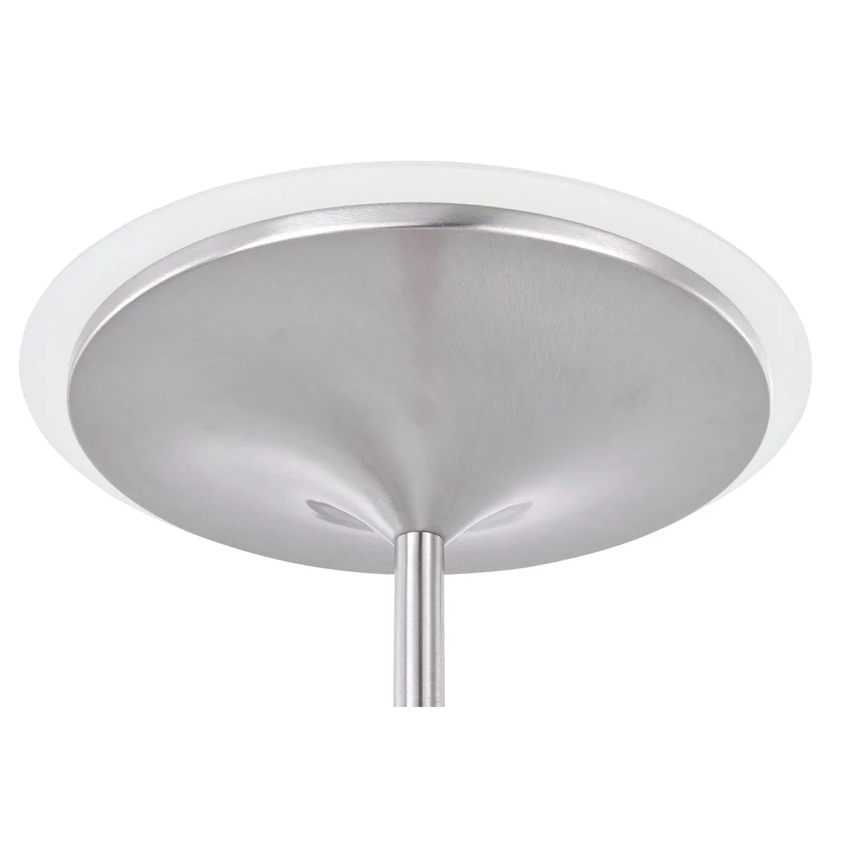 Leipzig LED Torchiere in Satin Nickel