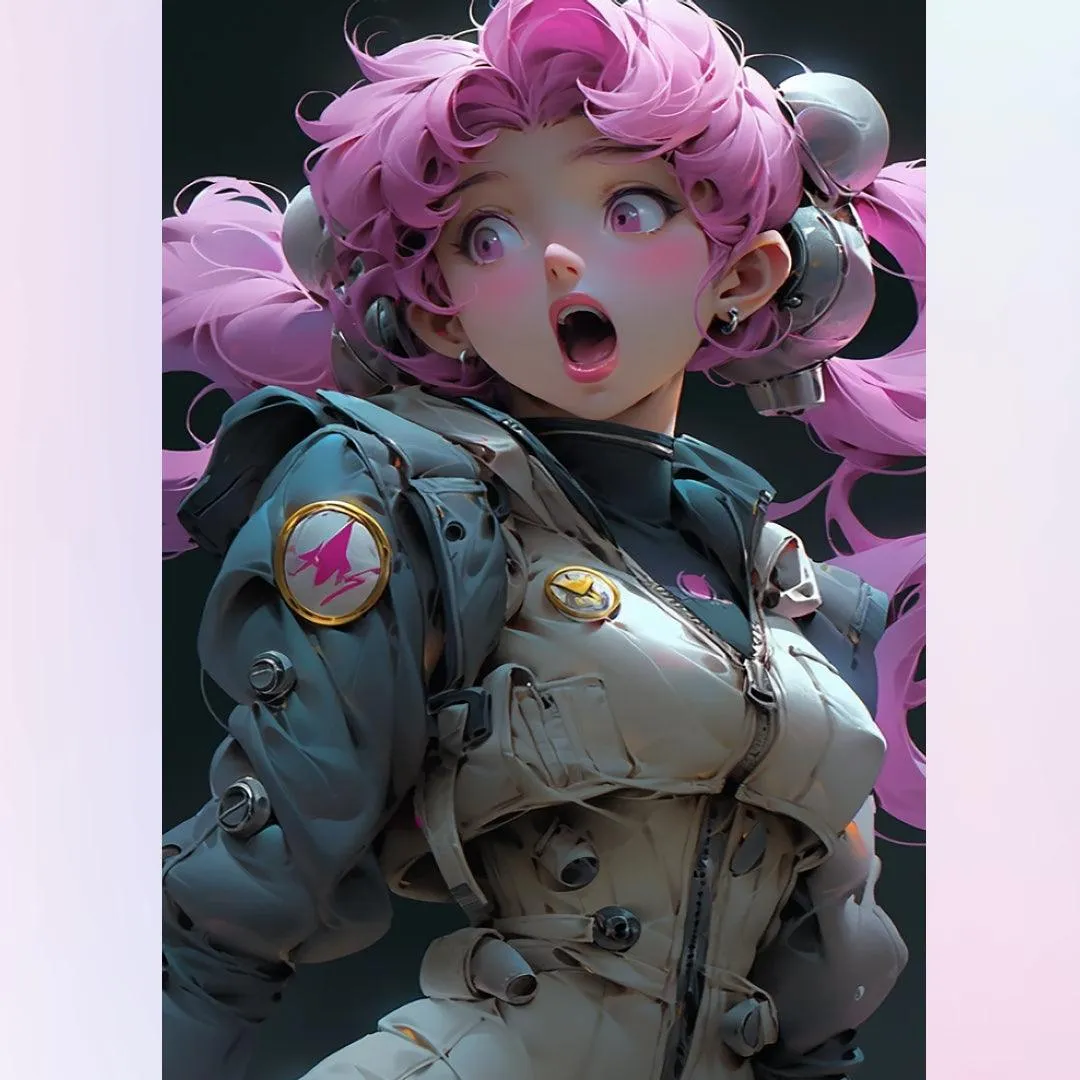 Lively Girl Astronaut