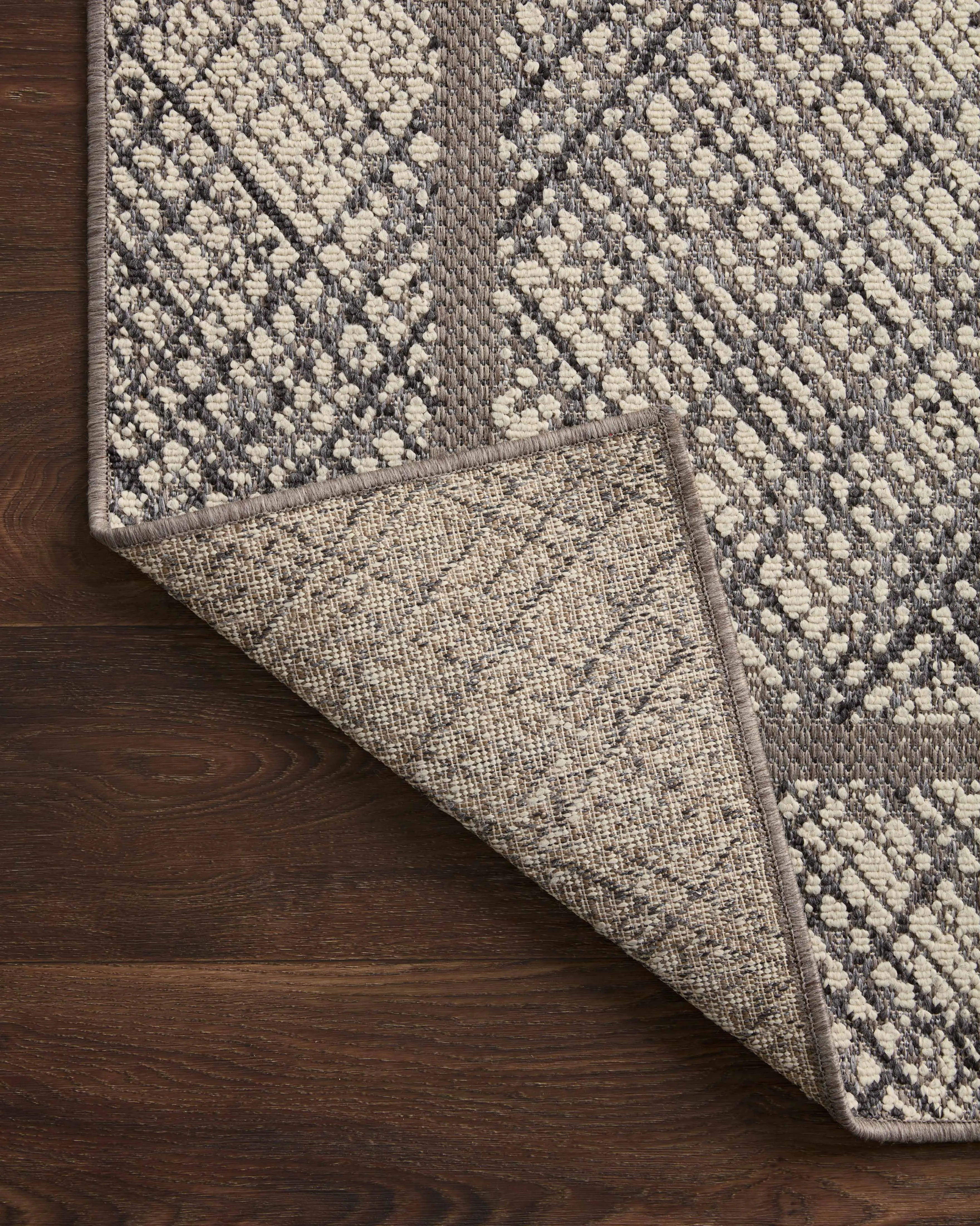 Loloi Rainier Ivory / Charcoal Outdoor Rug