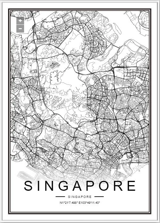 MAP OF SINGAPORE BK RUGS