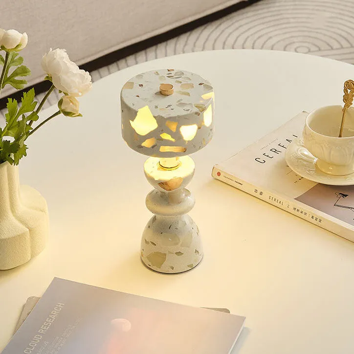 Modern Minimalist Iron Marble USB LED Table Lamp