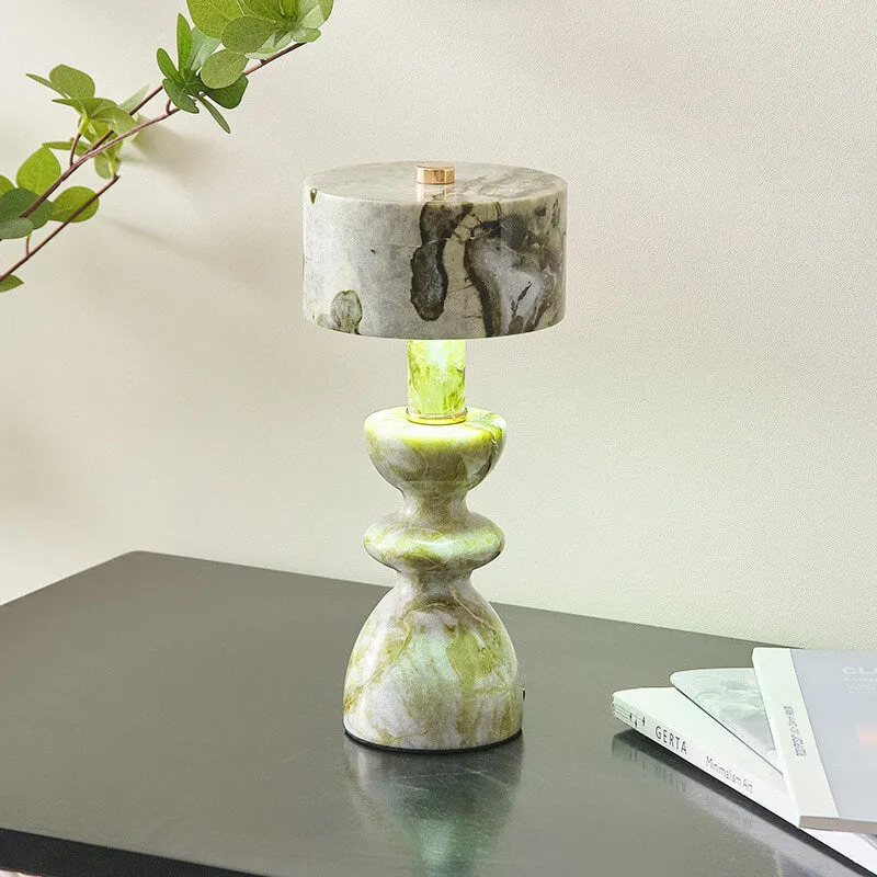 Modern Minimalist Iron Marble USB LED Table Lamp