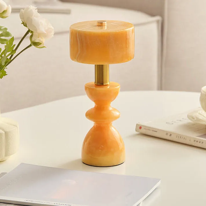 Modern Minimalist Iron Marble USB LED Table Lamp