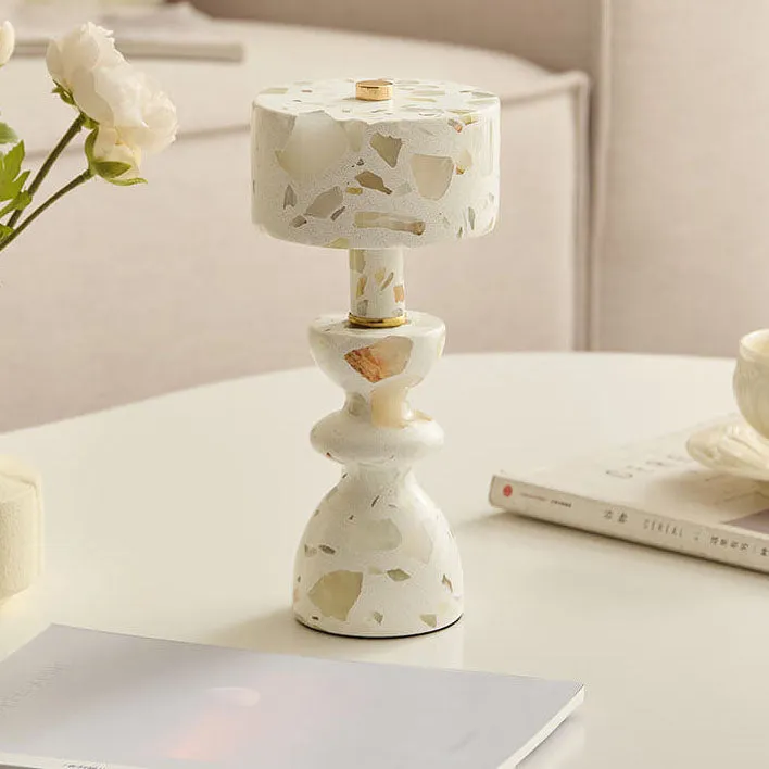 Modern Minimalist Iron Marble USB LED Table Lamp