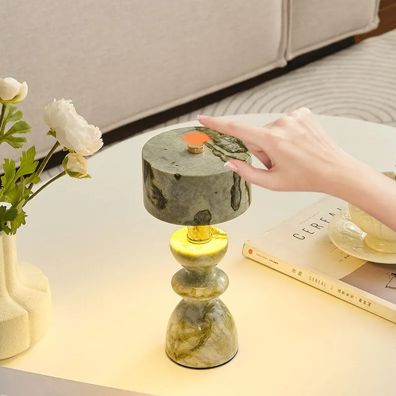 Modern Minimalist Iron Marble USB LED Table Lamp