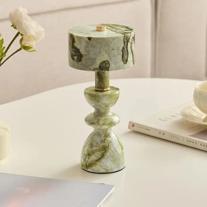 Modern Minimalist Iron Marble USB LED Table Lamp