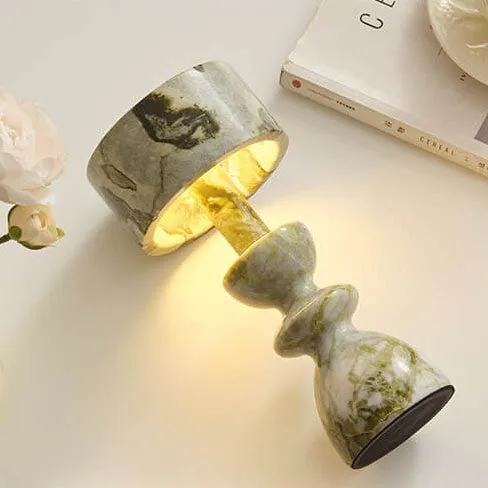 Modern Minimalist Iron Marble USB LED Table Lamp