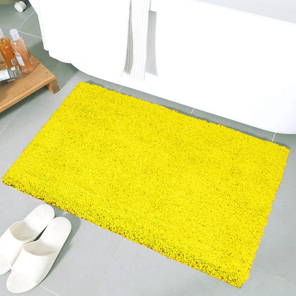 Modern Thick Super Soft Shaggy Rug 80 x 150cm -Vibrant/Fluorescent Green