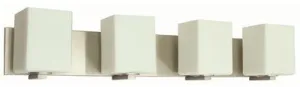 Monument Vanity Fixture Brushed Nickel 30 X 5 X 5-7/8 Inch  Uses (4) 60-Watt Incandescent Medium Base Lamps