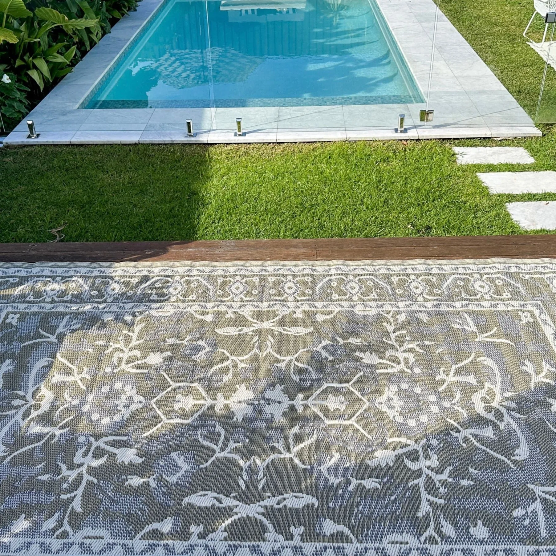 Nain Beige Recycled Plastic Reversible Large Outdoor Rug