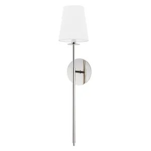 Niagra 28 in. Armed Sconce Silver finish
