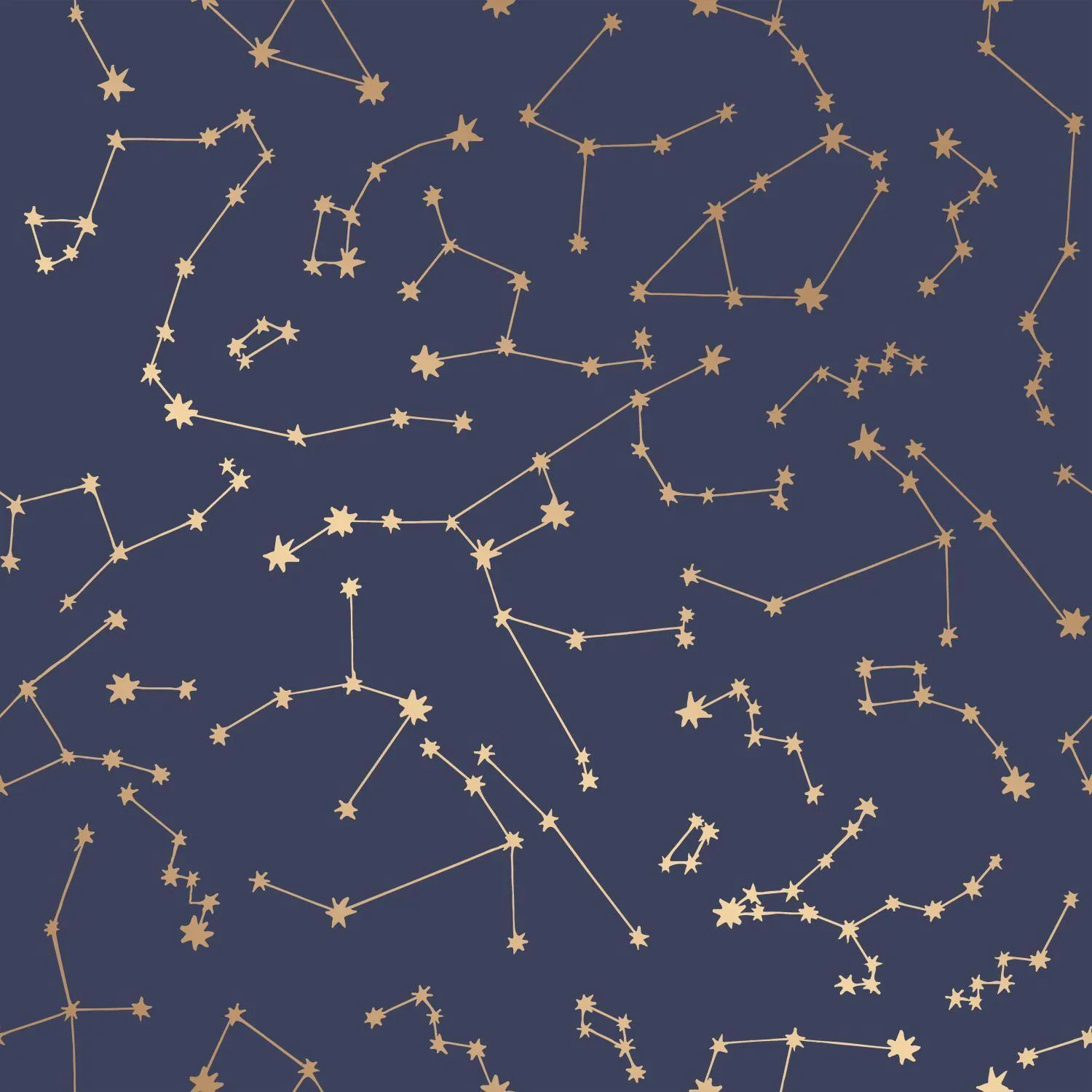 Novogratz Constellations Navy Peel and Stick Wallpaper
