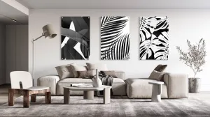 Palm Leaves Set of 3 Prints Modern Wall Art Modern Artwork