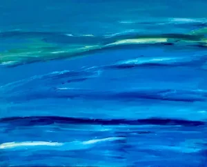 "Blue Horizon" Original Artwork on Canvas