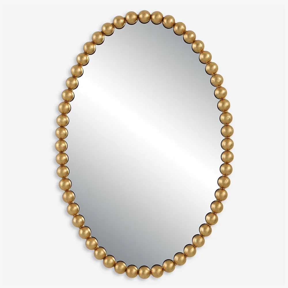 SERNA OVAL MIRROR, GOLD
