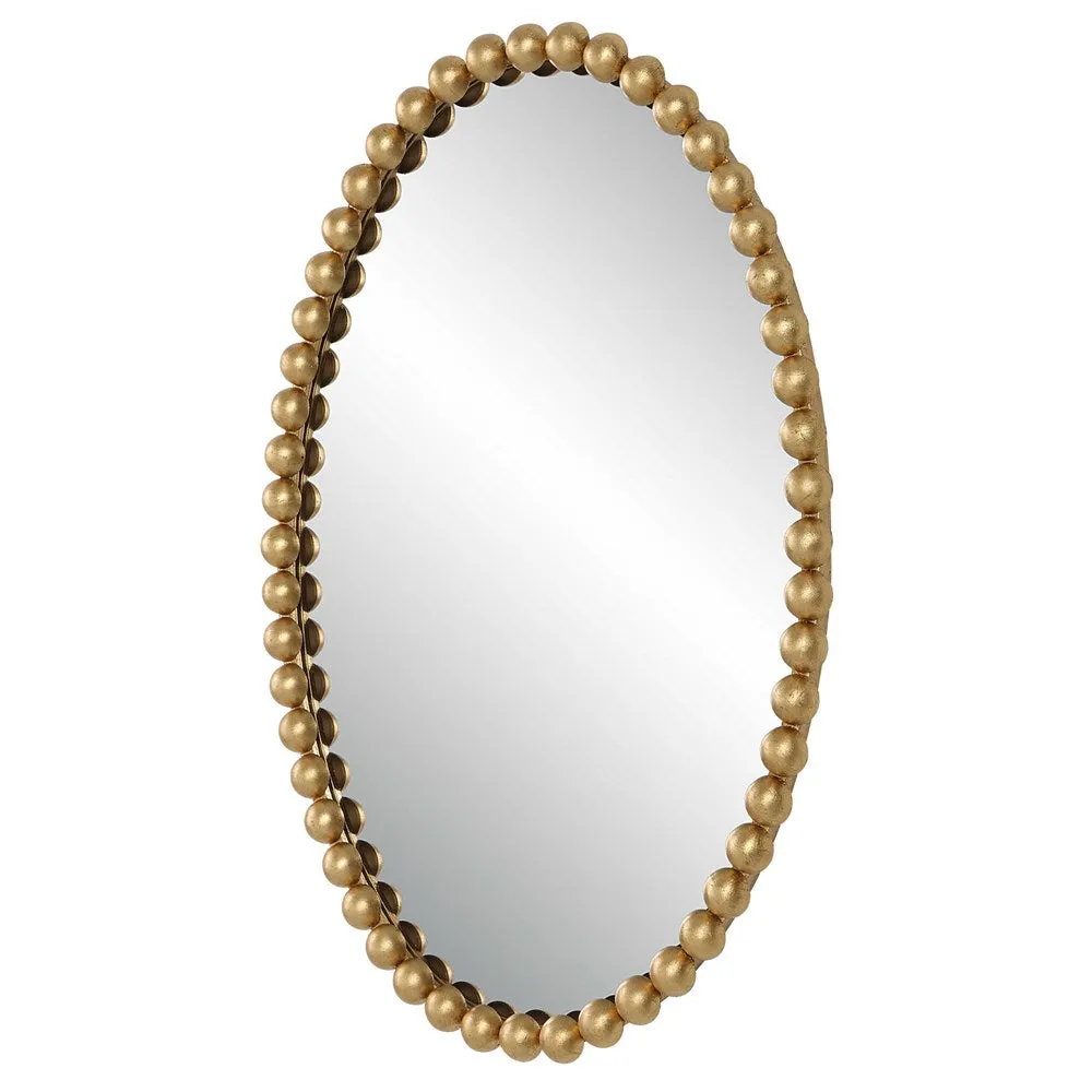 SERNA OVAL MIRROR, GOLD