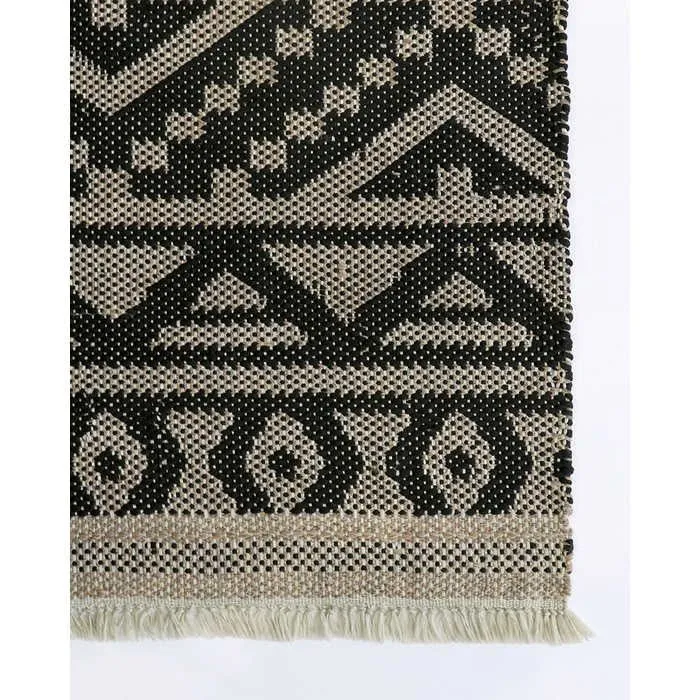 Sifiso Outdoor Rug - Black/Taupe
