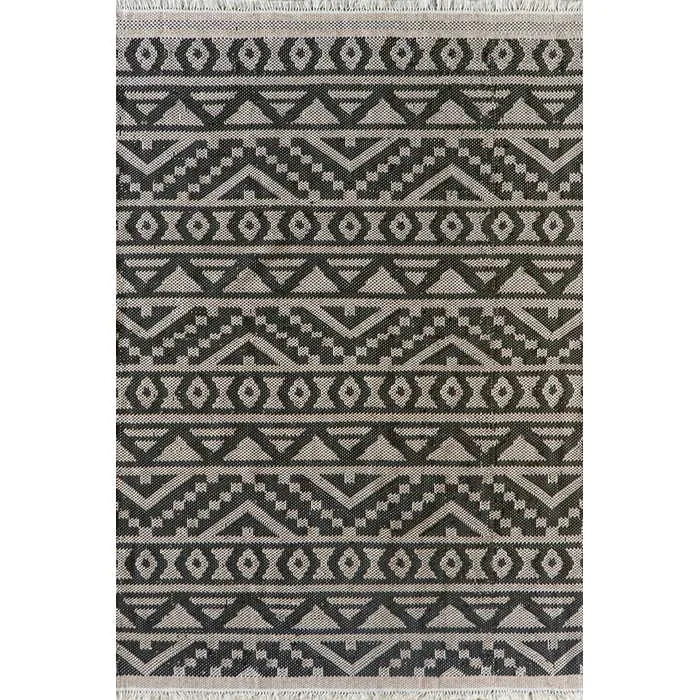 Sifiso Outdoor Rug - Black/Taupe