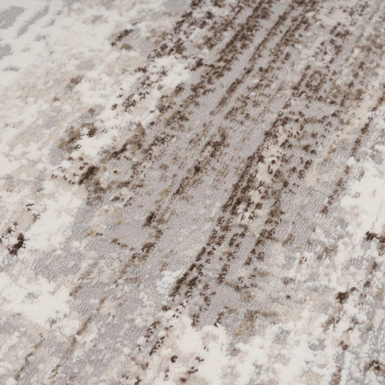 Soft Beige Modern Distressed Rug - Zoya