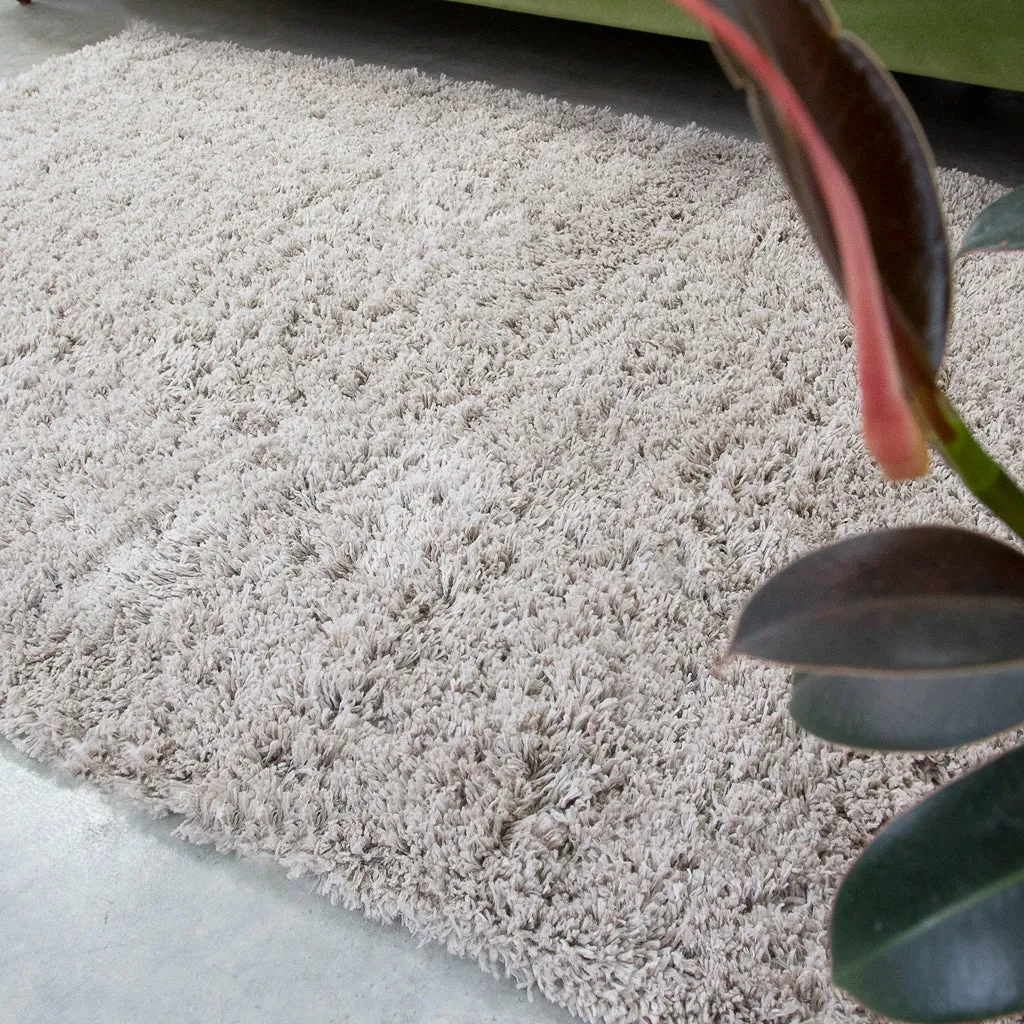 Super Soft Luxury Beige Shaggy Runner Rug