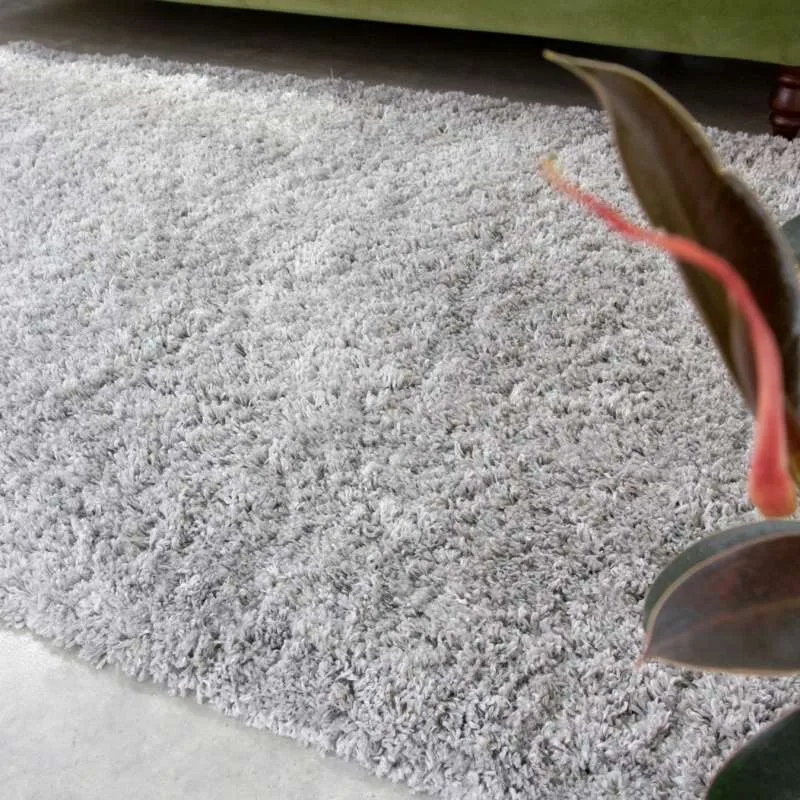 Super Soft Luxury Silver Shaggy Rug