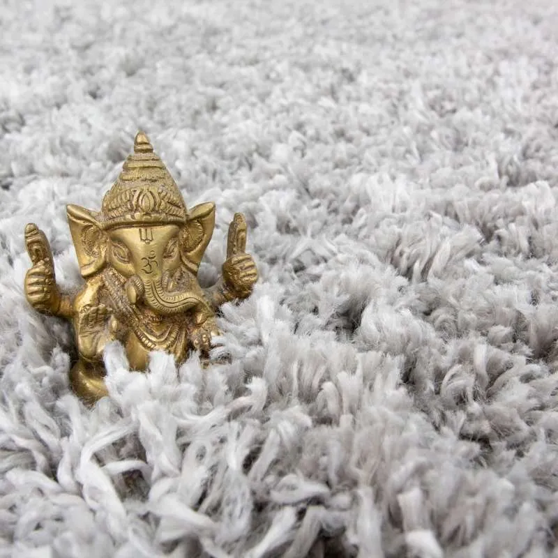 Super Soft Luxury Silver Shaggy Rug