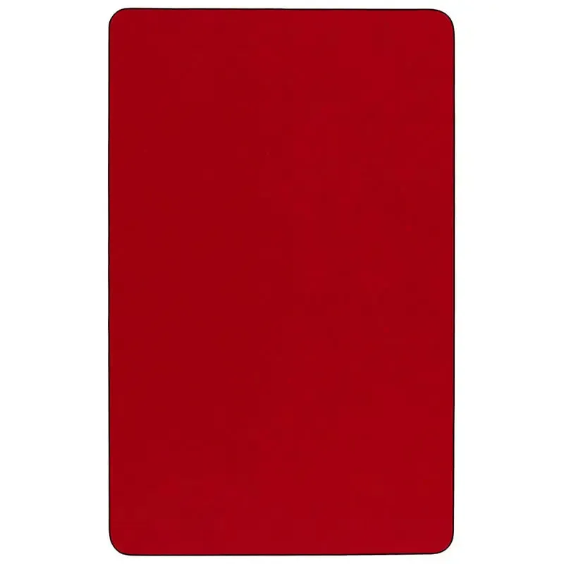 Sydney 24''W x 48''L Rectangular Thermal Laminate Activity Table - Standard Height Adjustable Legs