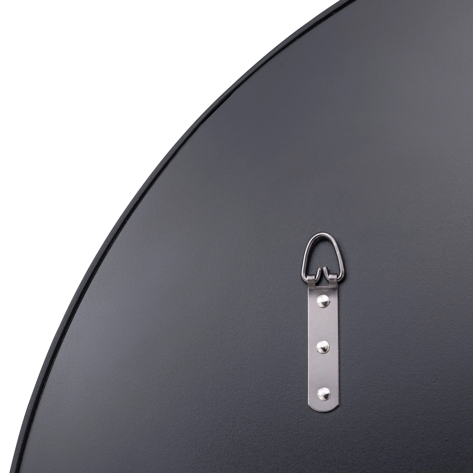 Tablet 458MI30BL 30-Inch Round Wall Mirror - Black