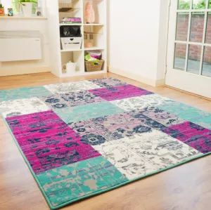 Teal Modern Patchwork - Texas