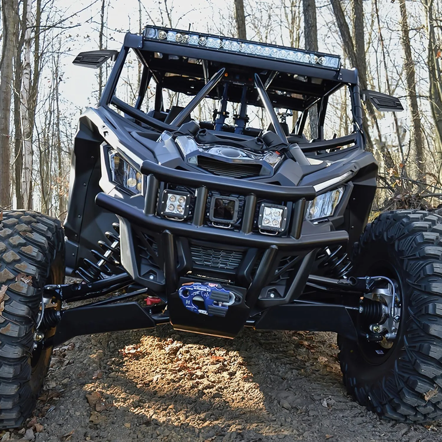 UTV Side Mirrors Upgraded 360 Degree Universal Fit For 2016-2023 Can Am Maverick X3 Turbo R