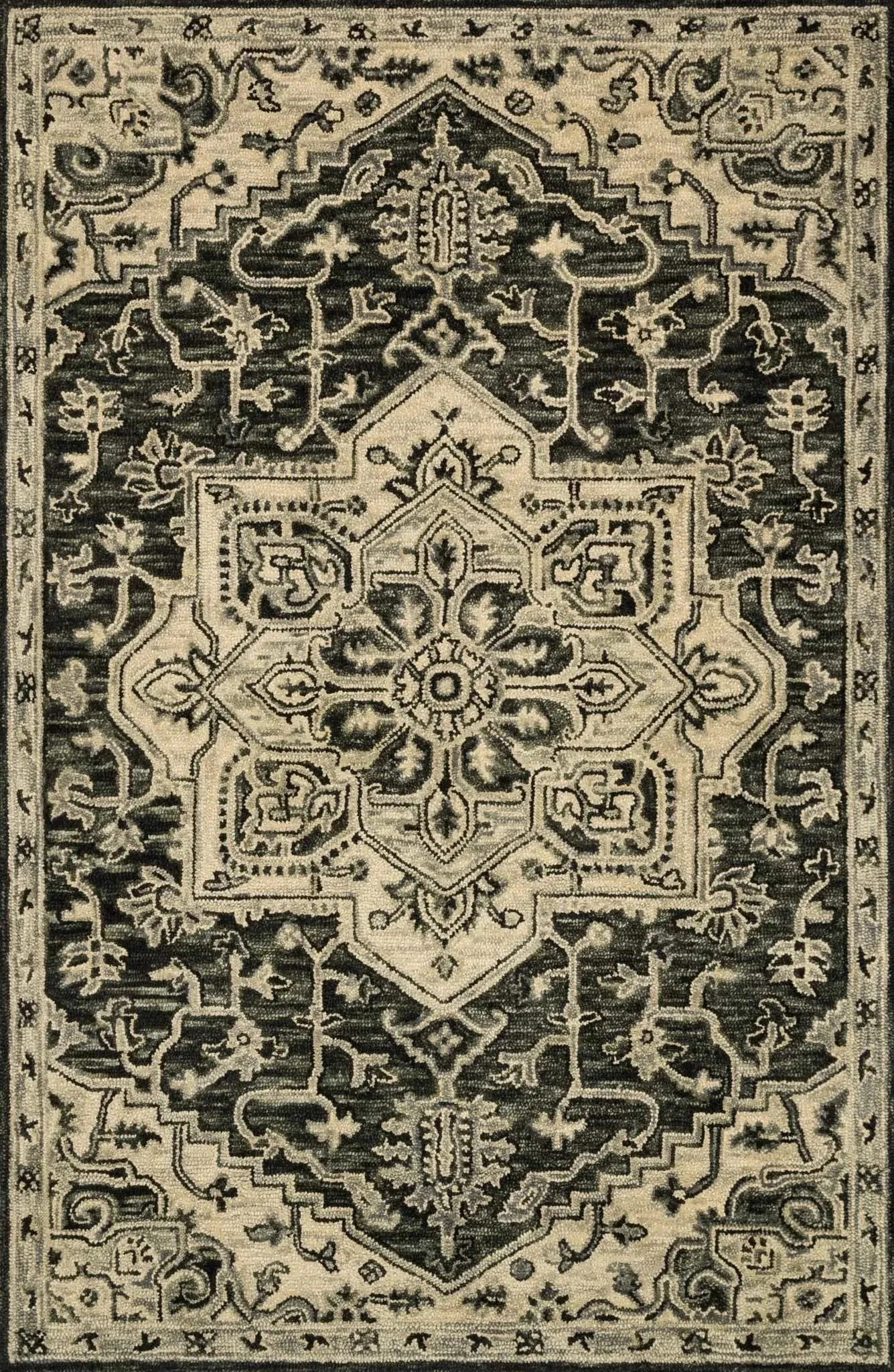Victoria VK 15 Charcoal/Lt Grey Rug