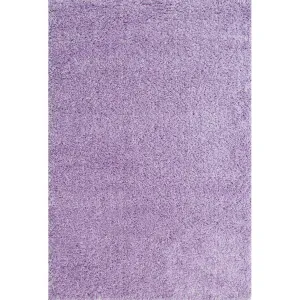 Violet Round Circle Shaggy Rug