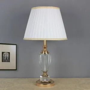 White Modernist Tapered Drum Task Light: Sleek 1-Head Nightstand Lamp for Bedside Use